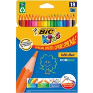 BIC Etui de 18 crayons de couleur Kids Evolution